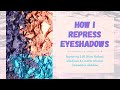 How I Repress Eyeshadows: Matte & Shimmer Formulas // Repanning JD Glow Galaxy Shadows