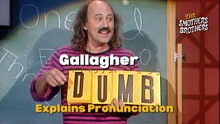 Gallagher Explains Pronunciation | The New Smothers Brothers Comedy Hour