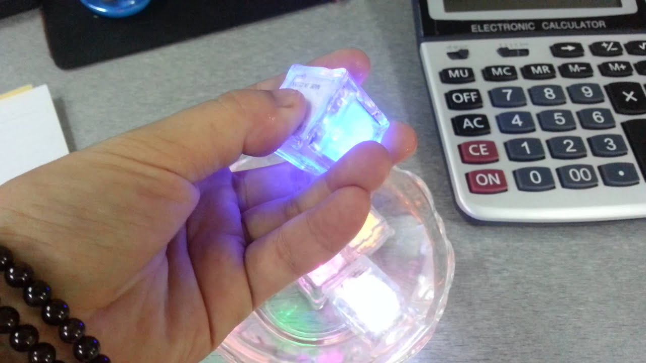 Luminous ice,led flashing  ice cube -New home decor, bar, concert, KTV,party,Decorative ice