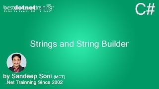 C# String Builder - String and String Builder - 4 Wealth