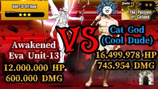 The Battle Cats x Evangelion - Cat God Faces Awakened Eva Unit-13! Will he stop the fourth impact?