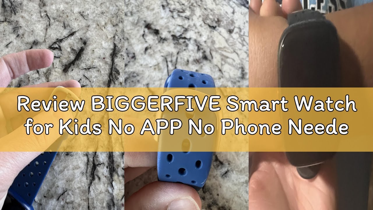 Review BIGGERFIVE Smart Watch for Kids No APP No Phone Needed, 1.8" Fitness Tracker Watch Pedometer,