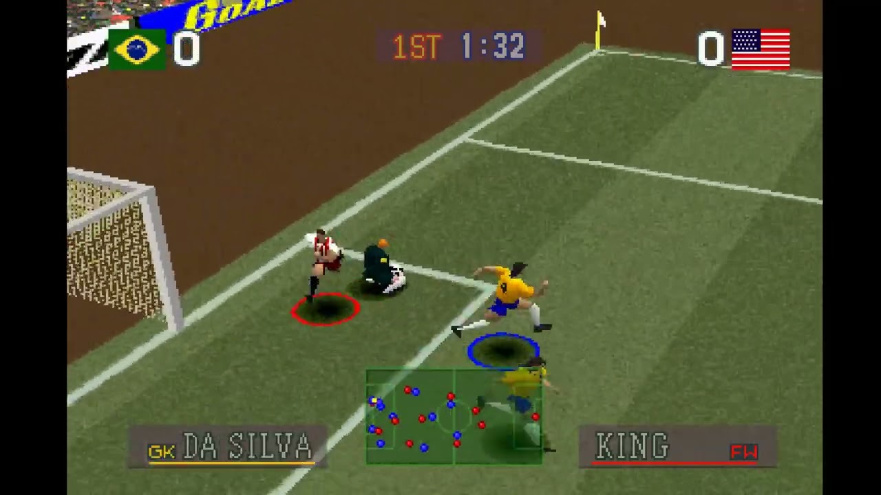 Goal Storm Gameplay (PS1)
