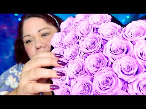 ASMR ROSE FOREVER ROSE HEART BOX REVIEW ( THANK YOU SO MUCH ROSE FOREVER !! 🌹 )