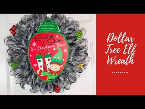 COMO FAZER UM DECO MESH GRINALDA DE USAR Dollar Tree 6 INCH MESH EASY GRINALDA DIY QUINTA