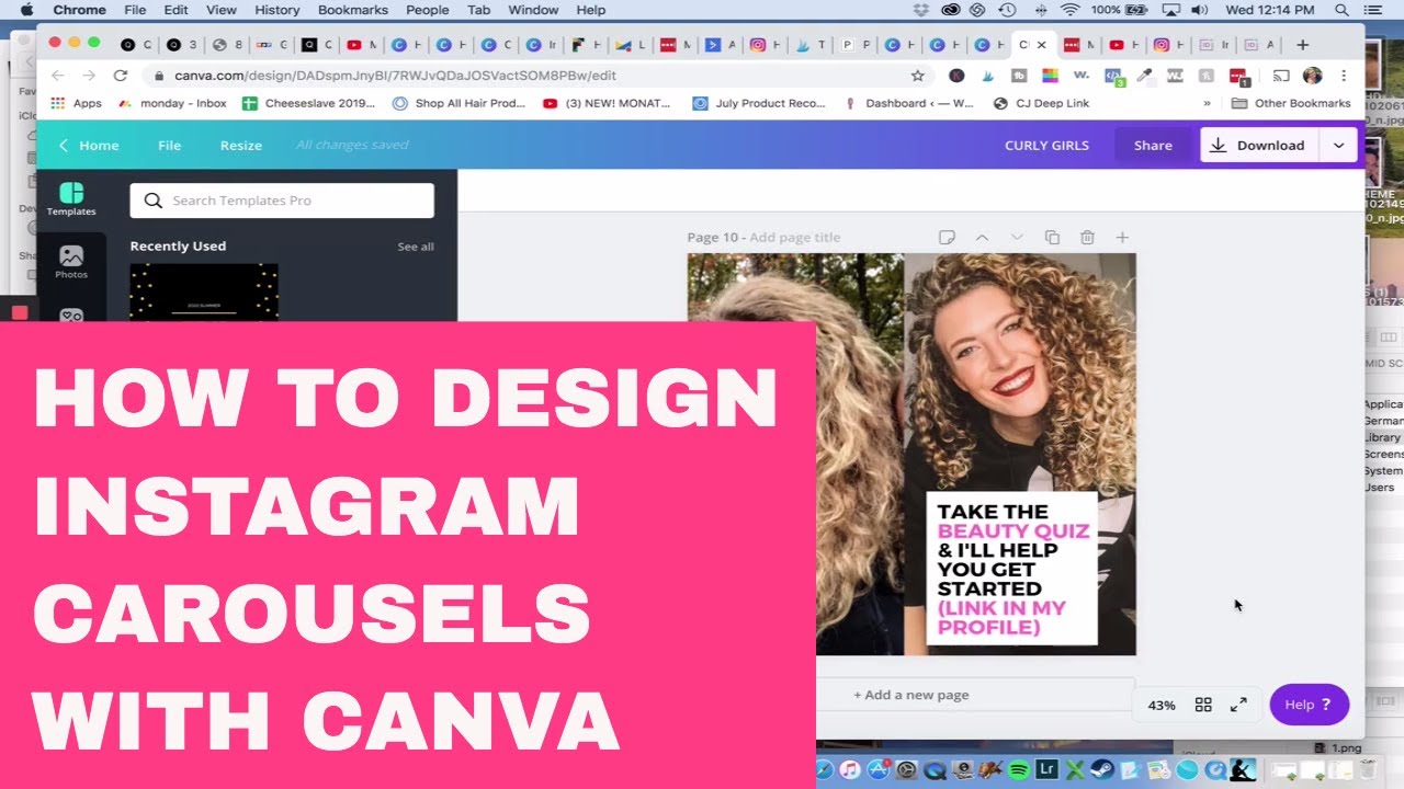 How To Design Instagram Carousels Chris Do Style On Canva Youtube Instagram Carousel Canva Design