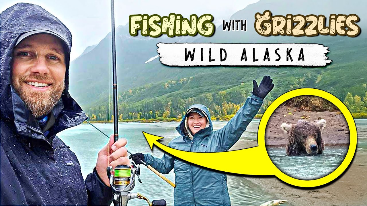 FISHING near WILD BEARS & hooking big FISH on ALASKA’S KENAI RIVER | A ...