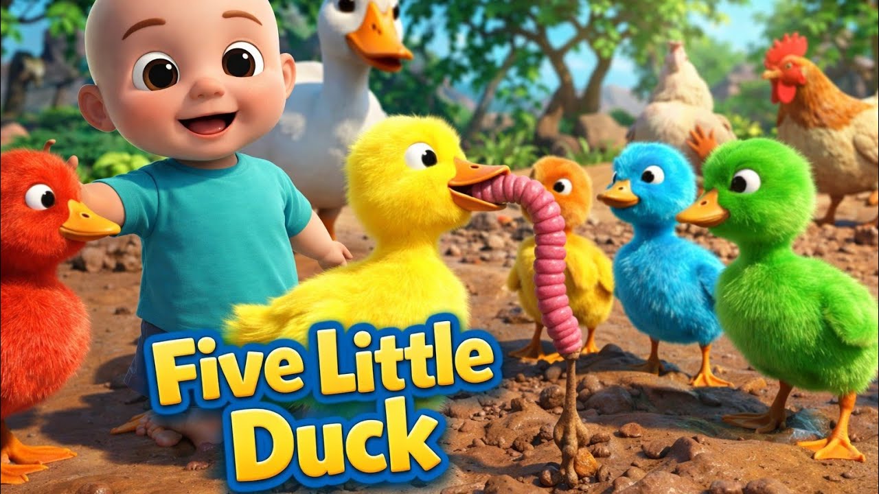 Five Little Ducks Went Out One Day 🦆🎵 | Fun Counting Song for Kids | Baby Beeps