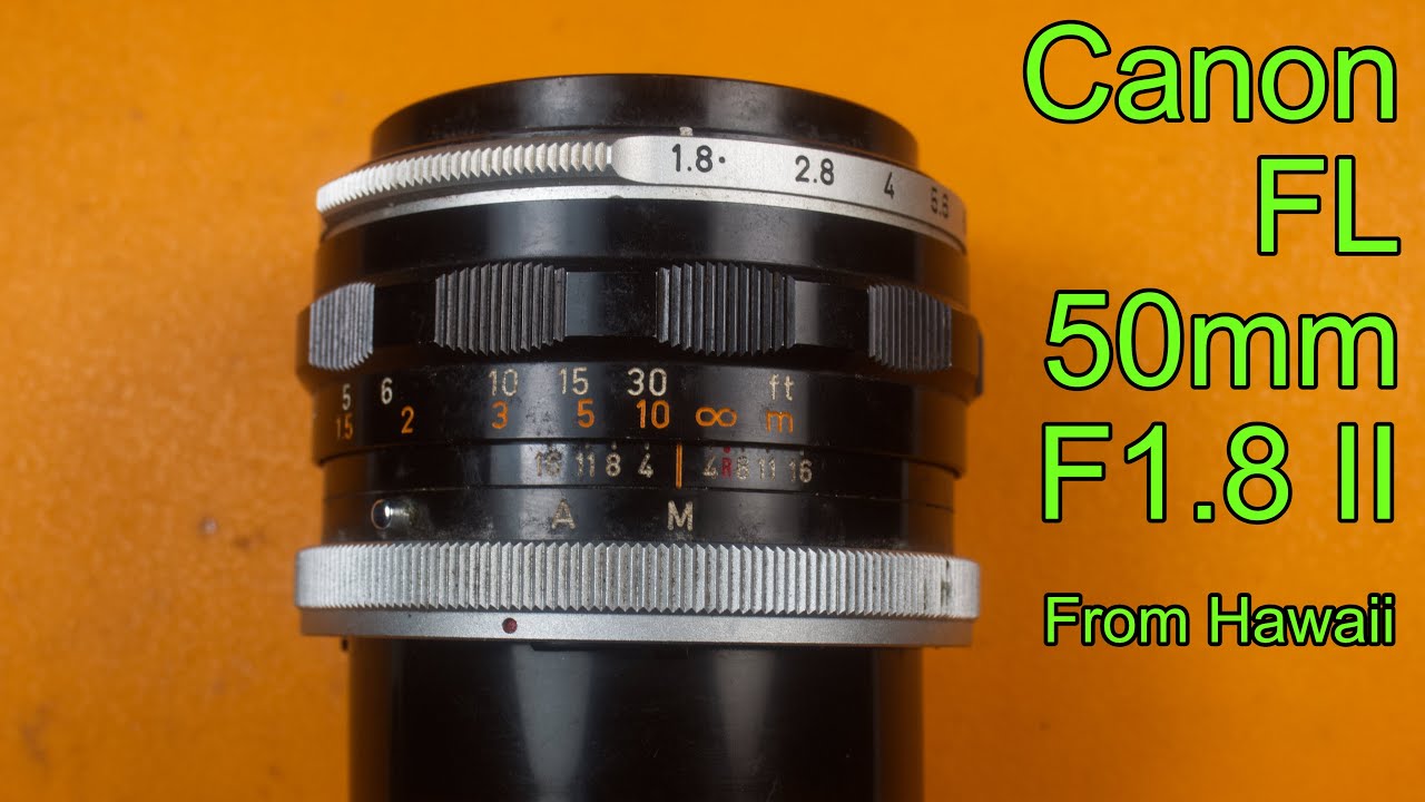 Cleaning a Canon FL 50mm F1.8 II lens. - YouTube