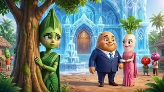 करोड़पति बनते ही आलू ने भिंडी को दिया धोखा... फिर जो हुआ! | Vegetable Cartoon Story screenshot 5