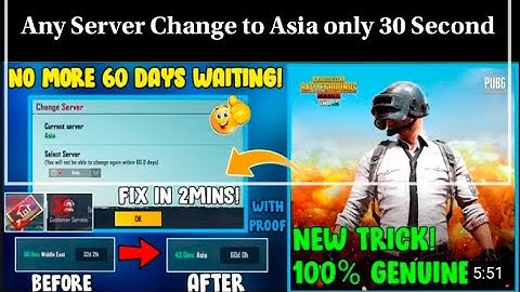 HOW TO CHANGE SERVER IN PUBG MOBILE 🔥 HOW TO FIX SERVER LOCK IN PUBG MOBILE 🔥 CHANGE SERVER PUBG