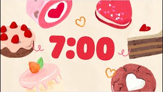 Cute Delicious Pink Bakery Cake 7 Minute Timer
