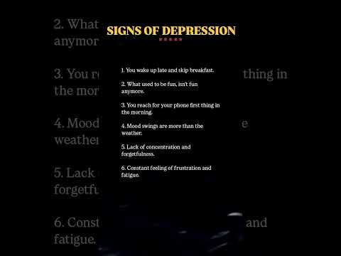 Signs Of Depression