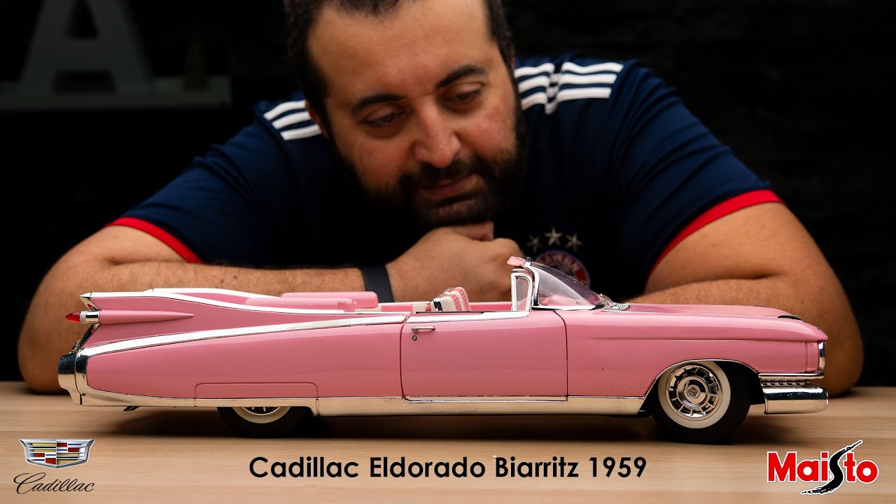 Rosso Maisto Maisto 1954 Cadillac Eldorado Biarritz 1:18 con LED-Illuminazione Xenon 