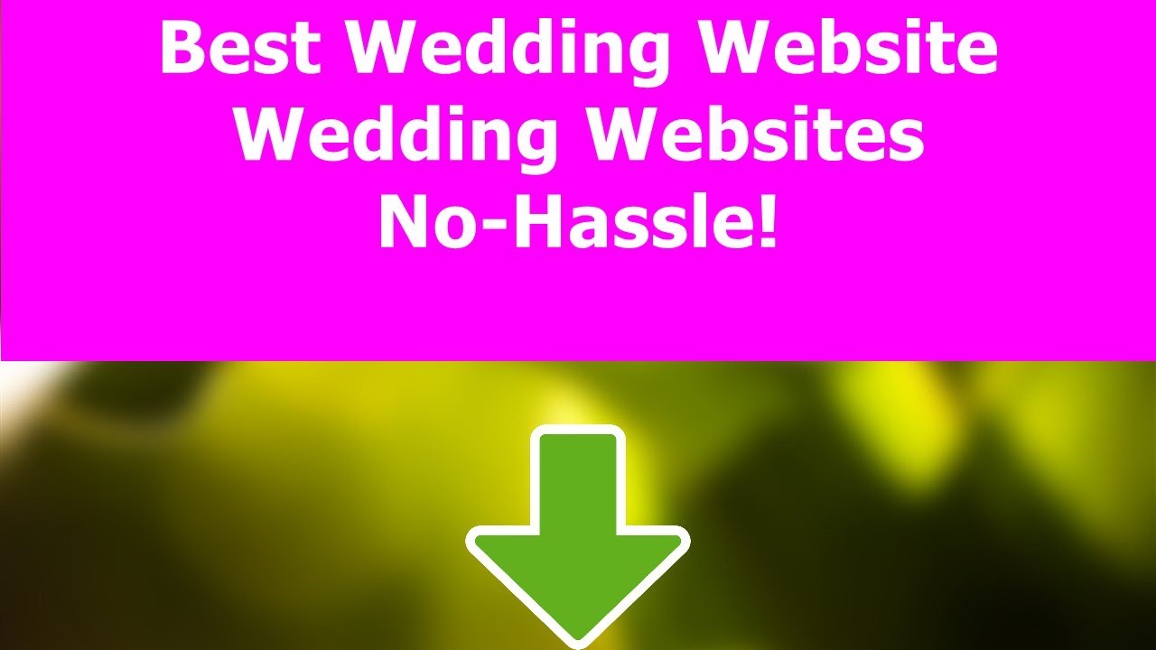 Best Wedding Website  -- Website For Weddings UK