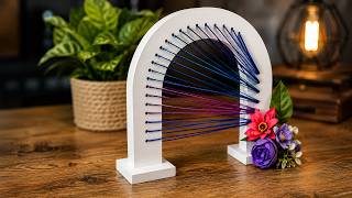 Easy DIY home decor sculpture making. Fun abstract sculpture idea