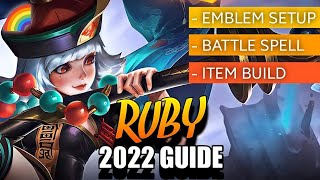 🌈 Ruby 2022 Best Build and Emblem Setup - Tank/Support Tips | Mobile Legends | Pyxel Gaming