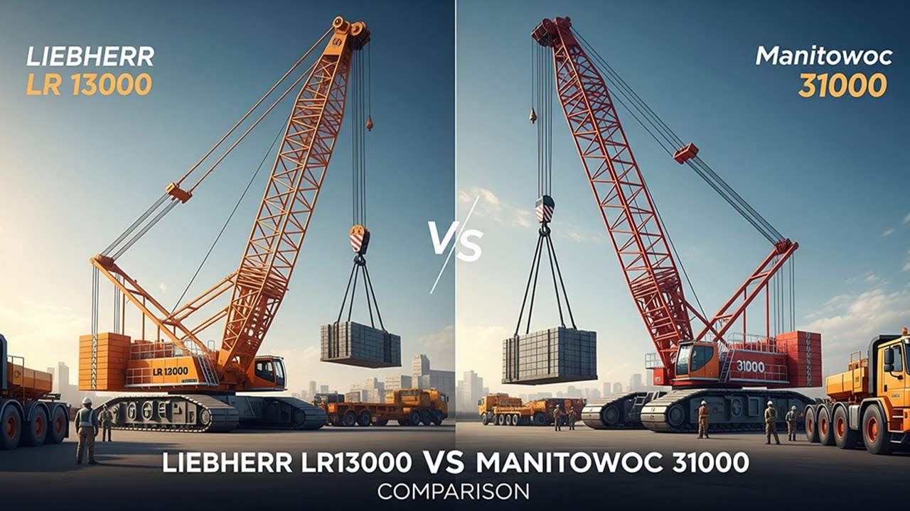 Liebherr LR13000 vs Manitowoc 31000 Comparison