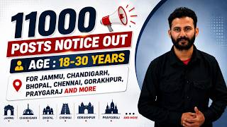 11000 Posts Ka Blast 💥 Age 18-30 | Jammu Se Chennai Tak Huge Recruitment Drive #rrb