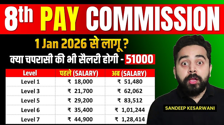 8th Pay Commission Latest Update | 8वें वेतन आयोग से कितनी बढ़ेगी सैलरी ? Details By Sandeep Sir