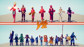 BOXER TEAM vs MELEE TEAM  Totally Accurate Battle Simulator | TABS