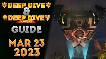 Deep Dive and Elite Deep Dive Strategy Guide for This Week March 23rd 2023 (Deep Rock Galactic)