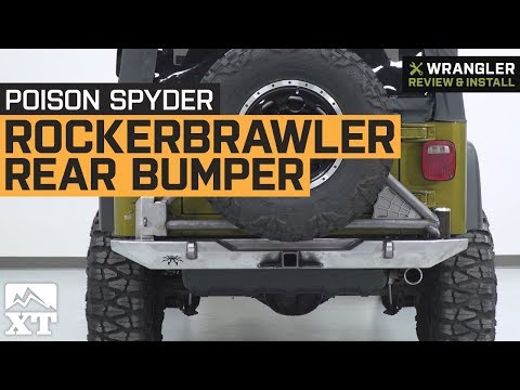 Jeep Wrangler Poison Spyder RockerBrawler Rear Bumper w/ Carrier (1997-2006 TJ) Review & Install