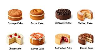 8 Types of Cake Explained in 6 Minutes 🍰 | Sponge, Chiffon, Cheesecake & More!