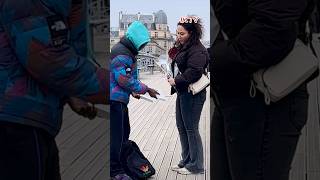 ￼ social experiment 🥹😱￼ #viral #respect #paris #fun #video #love #prank #life #street #shorts