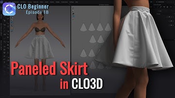 How to Model Paneled Skirt in CLO 3D - CLO Beginner Episode 18