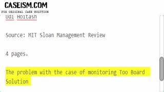 The Trouble With Too Much Board Oversight Case Solution & Analysis Caseism.com