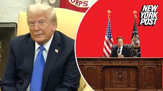 President Trump reacts to Time Magazine's new Elon Musk cover photo