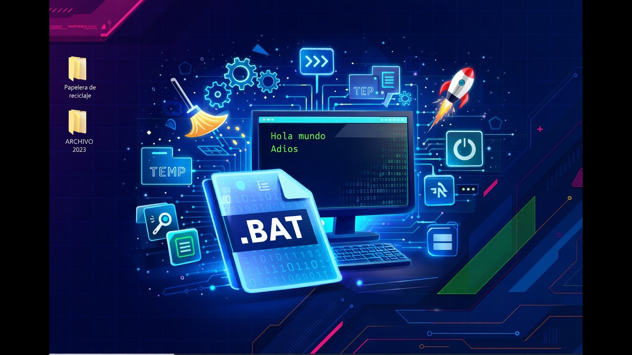 Como crear tus propios .BAT en minutos #bat #Windows #Automatización # ...
