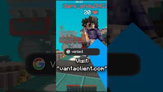 CPS Counter for Minecraft 1.8 ? | VantaClient #shorts #minecraft #bedwars