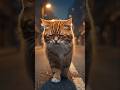 “The Lonely Walk of a Heartbroken Cat”😭🧡#ai#shorts