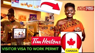 Watch How Afua Asantewaa Changed Her Status In Canada, Visitor Visa To Work Permit, Full Story 