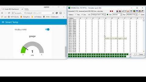 Node Red อ่านค่าจาก modbus ขึ้น dashboard