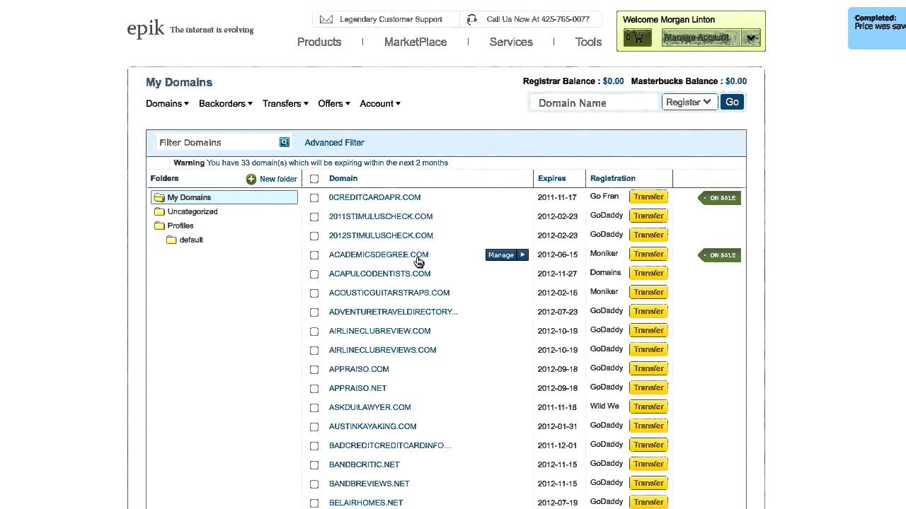Epik - Acquire, Build, Manage and Divest