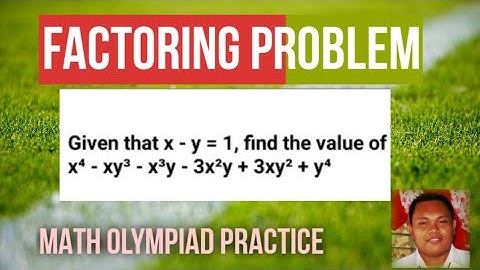 AN OLYMPIAD FACTORIZATION PROBLEM