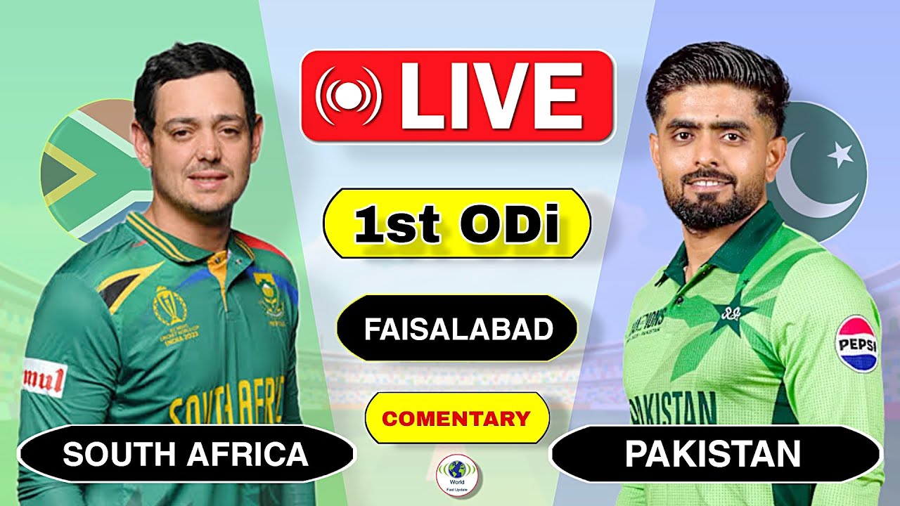 🔴 Pakistan vs South Africa 1st Odi Today 2025 | Pak vs Sa Match | Live ...
