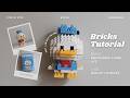 How to Build Donald Duck Disney Building Blocks | Bricks Make a Wise Life 007 | Tutorial