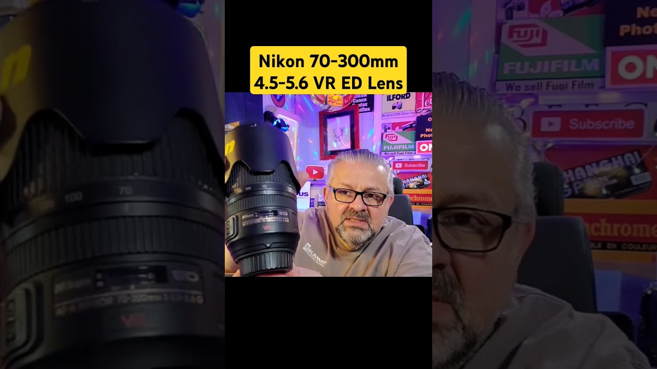 Nikkor 70-300mm Nikon f4.5-5.6 G VR ED AF-S Lens and D7000 camera