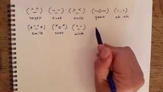 Japanese emoticons - Handwriting