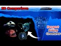 Deepest diving sea creatures  terrifying sea creatures 3d animation comparison