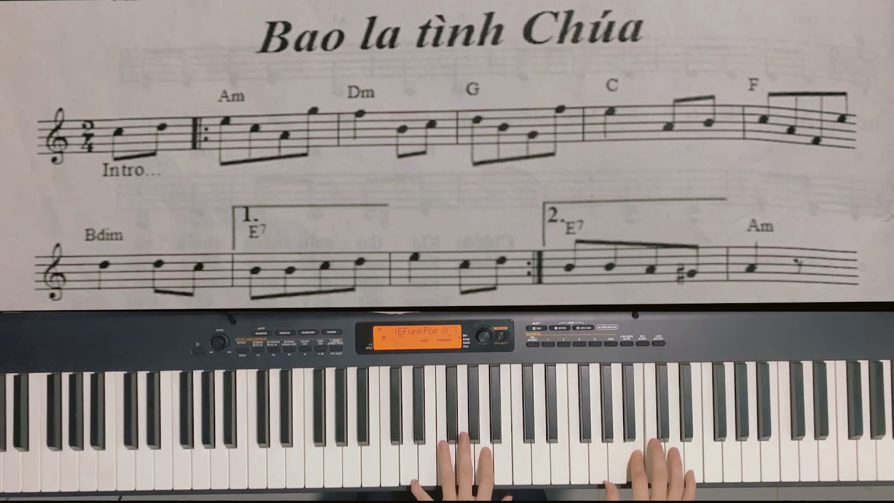 Thánh Ca Bao la tình Chúa || Sheet Piano + Hoà âm || Hương Giang
