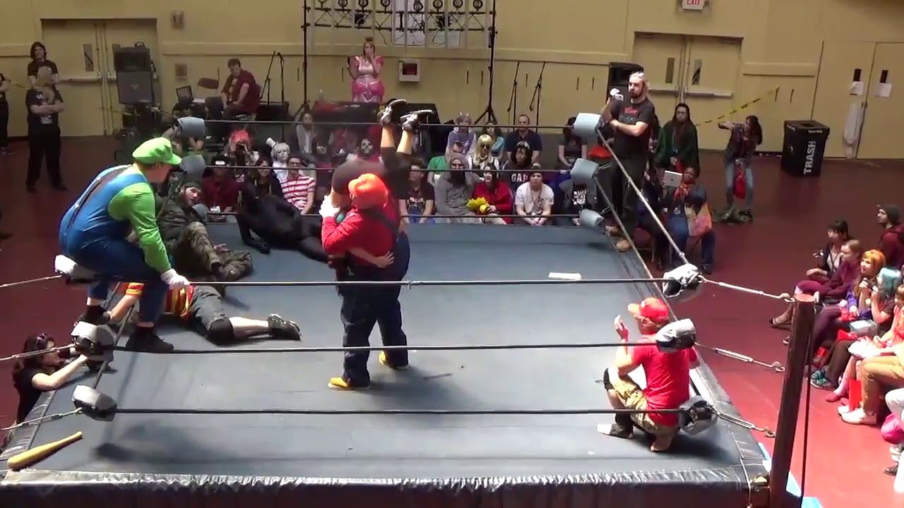 Cosplay Pro Wrestling at Castle Point Anime Convention Highlights!