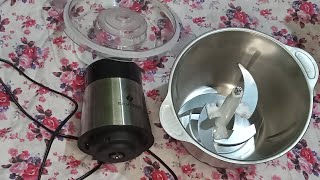 SkYTone  3 liter stainless steel Electric 700 volts chopper Unboxing & Review /Electric chopper