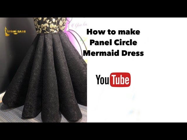 How to make a panel dress/gown/skirt - YouTube