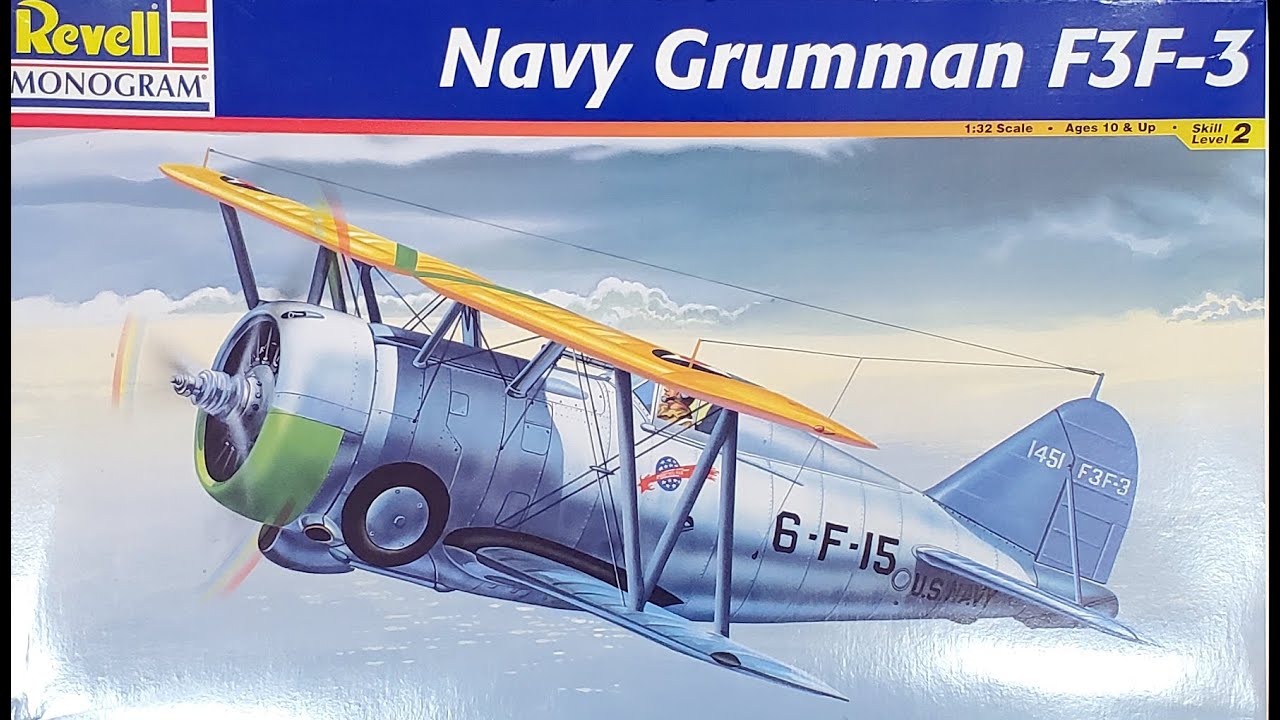 プラモデル F3F-3 レベルモノグラム1/32 Revell/Monogram Planes Scale Large | F3F-3 Grumman 1/32 航空機・ヘリコプター