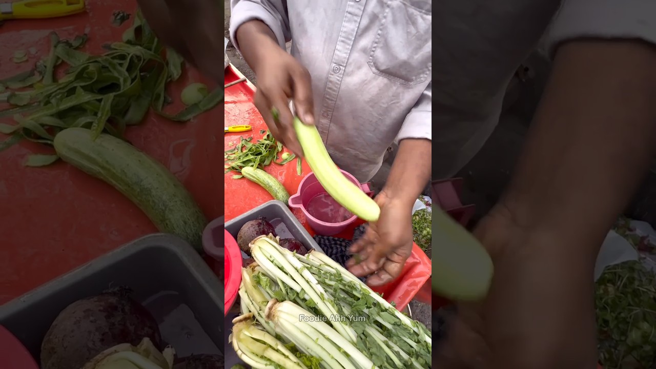 Cucumber Peeling Cutting in India - Indian Street Food